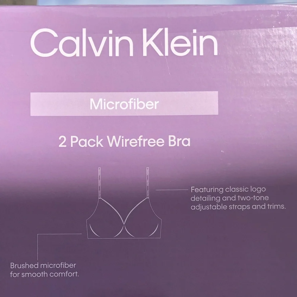 Calvin Klein 2-pack wire free bra‎